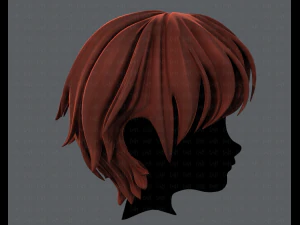 3d hair style for boy v32 3D Model