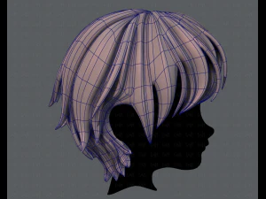 3d hair style for boy v32 3D Model
