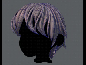 3d hair style for boy v32 3D Model