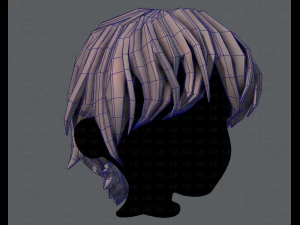 3d hair style for boy v32 3D Model