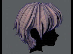 3d hair style for boy v32 3D Model