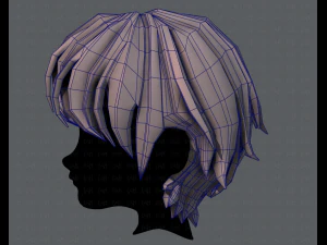 3d hair style for boy v32 3D Model