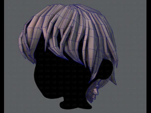 3d hair style for boy v32 3D Model