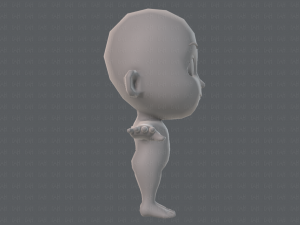 cartoon child v02 3D 모델