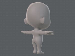 cartoon child v02 3D 모델