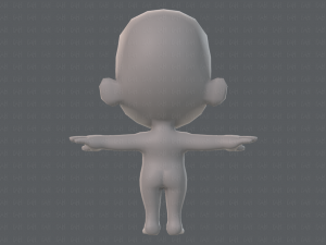 cartoon child v02 3D 모델