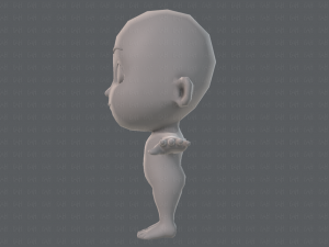 cartoon child v02 3D 모델