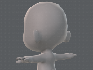 cartoon child v02 3D 모델