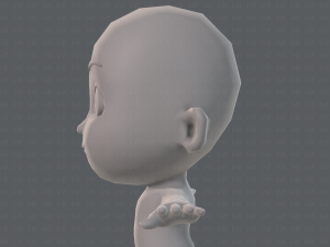 cartoon child v02 3D 모델