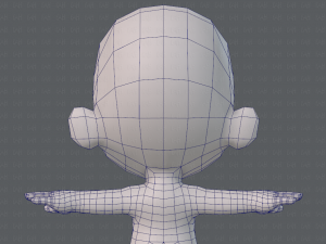 cartoon child v02 3D 모델