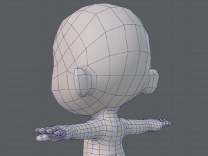 cartoon child v02 3D 모델