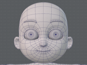 cartoon child v02 3D 모델