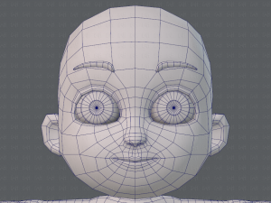 cartoon child v02 3D 모델