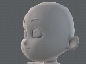 cartoon child v02 3D 모델