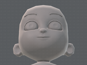 cartoon child v02 3D 모델