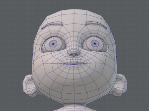 cartoon child v02 3D 모델