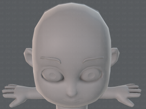 cartoon child v02 3D 모델