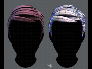 3d hair style for man v06 3D मॉडल