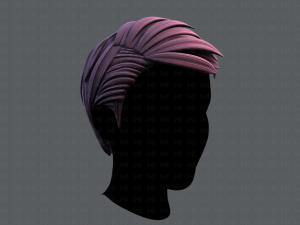 3d hair style for man v06 Model 3D