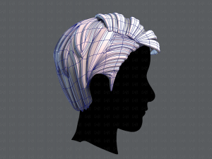 3d hair style for man v06 Model 3D