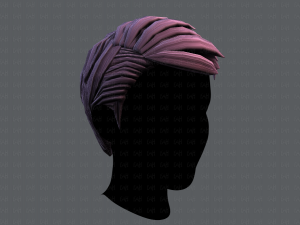 3d hair style for man v06 Model 3D