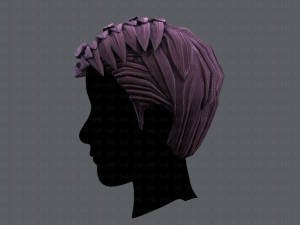 3d hair style for man v06 Model 3D