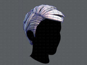3d hair style for man v06 Model 3D