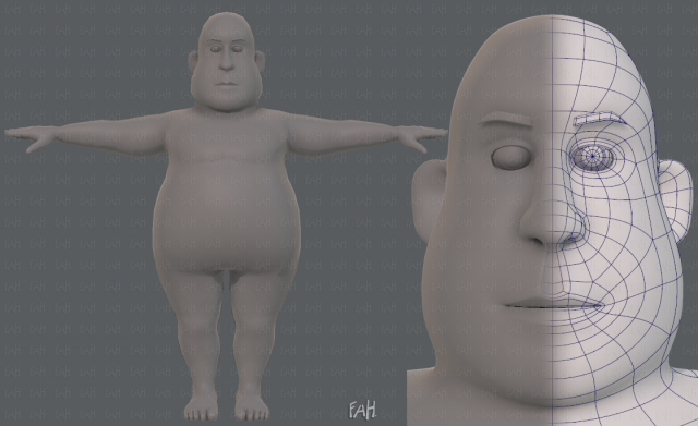 base mesh man character v09 3D मॉडल .c4d .max .obj .3ds .fbx .stl .blend 