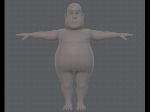base mesh man character v09 3D मॉडल