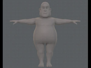 base mesh man character v09 3D Model