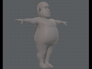 base mesh man character v09 3D मॉडल