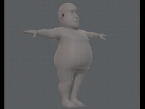 base mesh man character v09 3D Model