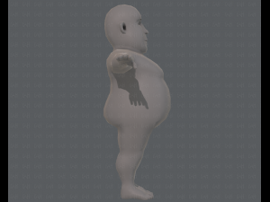 base mesh man character v09 3D मॉडल