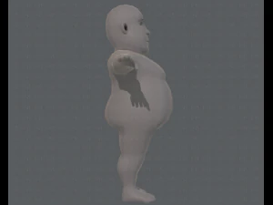 base mesh man character v09 3D Model