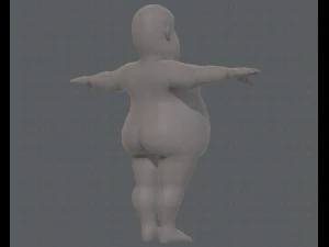 base mesh man character v09 3D Model