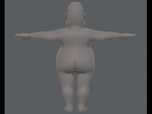 base mesh man character v09 3D Model