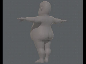 base mesh man character v09 3D Model