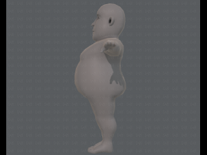 base mesh man character v09 3D मॉडल