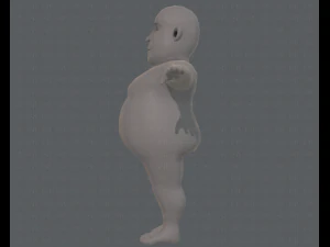 base mesh man character v09 3D Model