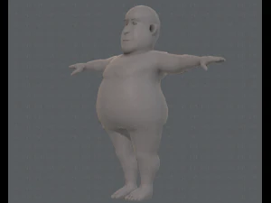 base mesh man character v09 3D Model