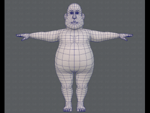 base mesh man character v09 3D मॉडल