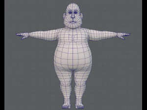 base mesh man character v09 3D Model