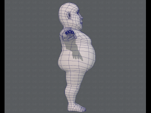 base mesh man character v09 3D मॉडल