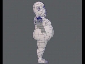 base mesh man character v09 3D Model
