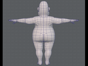 base mesh man character v09 3D मॉडल