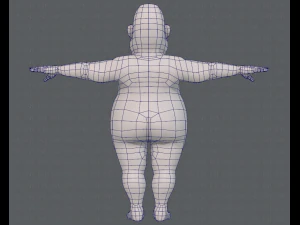 base mesh man character v09 3D Model