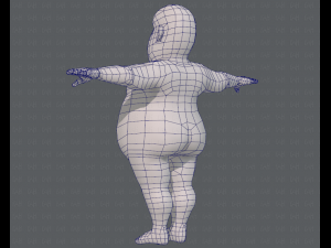 base mesh man character v09 3D मॉडल