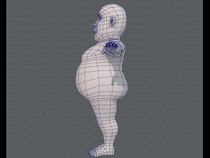 base mesh man character v09 3D मॉडल