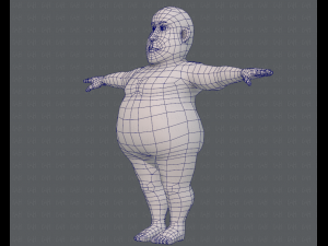 base mesh man character v09 3D मॉडल