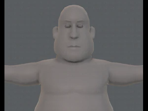 base mesh man character v09 3D Model